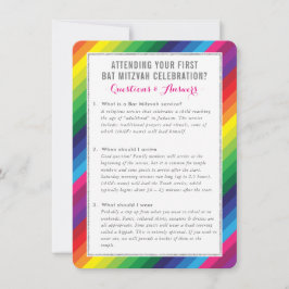 バルミツワーサービス情報アドバイスレインボー 招待状