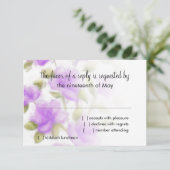 バルミツワースイートツツツツツツジ 出欠カード (スタンド正面)