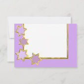 バルミツワースターズAny Color RSVP 招待状 (裏面)