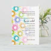 バルミツワースター・オブ・デイビッド・ダマスク 招待状 (スタンド正面)