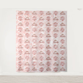 バルミツワーステップとリピートバラ金ゴールドの背景 タペストリー