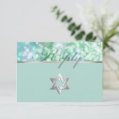 バルミツワースパークルライトアクア 出欠カード (スタンド正面)