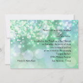 バルミツワースパークルライトアクア 招待状 (正面)