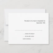 バルミツワーターコイズきらめくスターRSVPカード 出欠カード (正面)