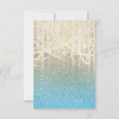 バルミツワーターコイズと金ゴールドエキストラスパークリー 出欠カード (裏面)