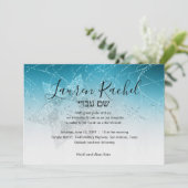 バルミツワーターコイズスター・オブ・デイビッド・グリッタリー 招待状 (スタンド正面)