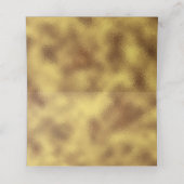 バルミツワーターコイズブルーグラデーション金ゴールドアゲートモダン プレイスカード (内部開封)