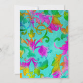 バルミツワーダマカラフルスクアクア 招待状 (裏面)