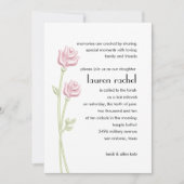 バルミツワーツーピンクローゼス招待状 招待状 (正面)