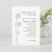 バルミツワーツーピンクローゼス招待状 招待状 (スタンド正面)