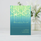 バルミツワーティール（緑がかった色）ブルーライムグリーンスパークリライト 出欠カード (スタンド正面)