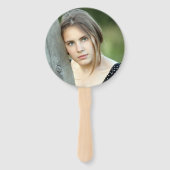 バルミツワーバラ金ゴールドきらきら光る写真 ハンドファン (裏面)