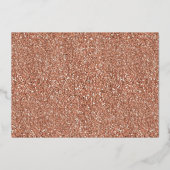 バルミツワーバラ金ゴールドオーバルフォトシックバラ金ゴールド 箔招待状 (裏面)