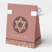 バルミツワーバラ金ゴールドグリッターシックグラムパーティー フェイバーボックス (裏面サイド)