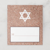 バルミツワーバラ金ゴールドフェイクグリッターパーティー護衛 プレイスカード (外部開封)