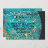 バルミツワーバー(ユダヤ教の)バル・ミツバーアウトオブザワールド 招待状 (正面/裏面)