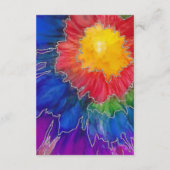 バルミツワーバー(ユダヤ教の)バル・ミツバーエレガント絞り染めデザインエンク エンクロージャーカード (裏面)