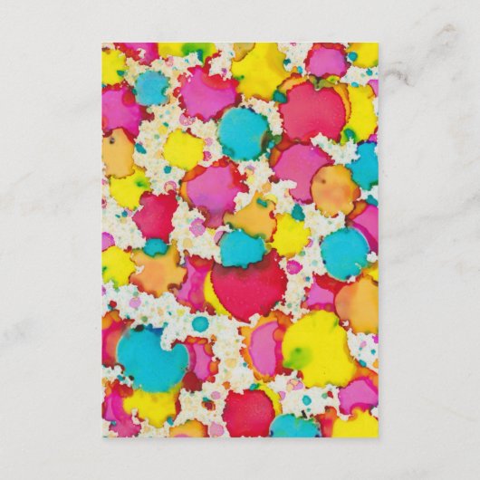 バルミツワーバー(ユダヤ教の)バル・ミツバーカラフル披露宴カード エンクロージャーカード (裏面)