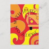 バルミツワーバー(ユダヤ教の)バル・ミツバースワーズデザイン エンクロージャーカード (裏面)