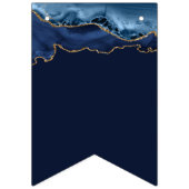 バルミツワーパーティーマゼルトフネイビーブルー写真 バンティングフラッグ (第2の旗)