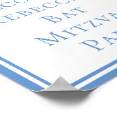 バルミツワーパーティーライトブルースターオブデイビッド ポスター (角)