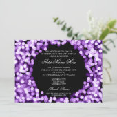 バルミツワーパープエレガントルスパークリーライト 招待状 (スタンド正面)