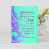 バルミツワーパープルとアクアコンテンポラリースワーズ 招待状 (スタンド正面)