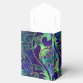 バルミツワーパープルグリーンウォーター金ゴールドアクセント フェイバーボックス (オープン)