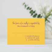 バルミツワーパープルグリーンスターズOn Any Color 出欠カード (スタンド正面)