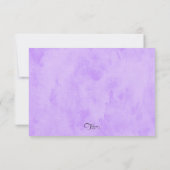 バルミツワーパープルバタフライRSVP 出欠カード (裏面)