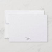 バルミツワーパープルバタフライRSVP 出欠カード (裏面)