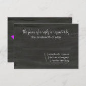 バルミツワーピンクターコイズグリーンスターズシャルボード 出欠カード (正面/裏面)