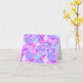 バルミツワーピンクパープルブルースターオブデイビッド カード (黄色い花)