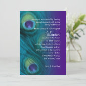 バルミツワーピーコックファンタジーセット1110 招待状 (スタンド正面)