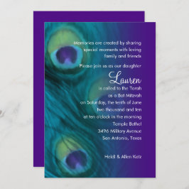 バルミツワーピーコックファンタジーセット1110 招待状