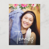 バルミツワーフォトフローラカスタムスクリプト ポストカード (正面)