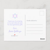 バルミツワーフローラピンクアジサイ ポストカード (裏面)