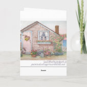 バルミツワーフローラ縁ど挨拶 カード (裏面)