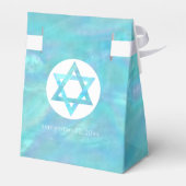 バルミツワーブルーオパールシモダンックグラムパーティー フェイバーボックス (裏面サイド)