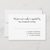 バルミツワーブルーグリーンイエロースターズOn Any Color 出欠カード (正面)