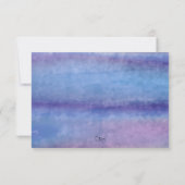 バルミツワーブルーパープルウォーターカラーストリーク 出欠カード (裏面)