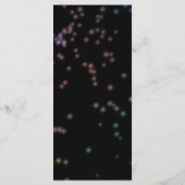 バルミツワーホットピンクネオンをテーマにしたメニュー メニュー (裏面)