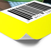 バルミツワーマガジンポスターイエローピンク ポスター (角)