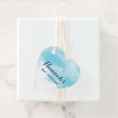 バルミツワーメッセージカードモダンアクアブルー フェイバータグ (インサイチュ)