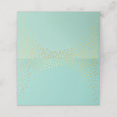 バルミツワーモダンルスミニ金ゴールド紙吹雪ミント プレイスカード (外部開封)