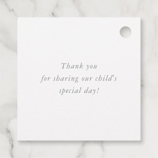 バルミツワーモダン星紫色のグラデーション フェイバータグ (裏面)