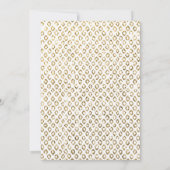 バルミツワールクストゥイーンピンク金ゴールドグリッター招待状 招待状 (裏面)