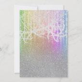 バルミツワーレインボーエキストラスパークリー 招待状 (裏面)