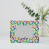 バルミツワーレインボースターオールカラーRSVP 出欠カード (スタンド正面)