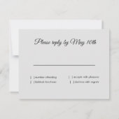 バルミツワーレインボースターオールカラーRSVP 出欠カード (裏面)